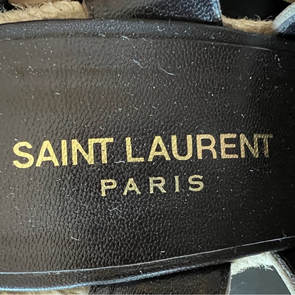 Saint Laurent Paris size 38 tan wedges - Picture 8 of 9